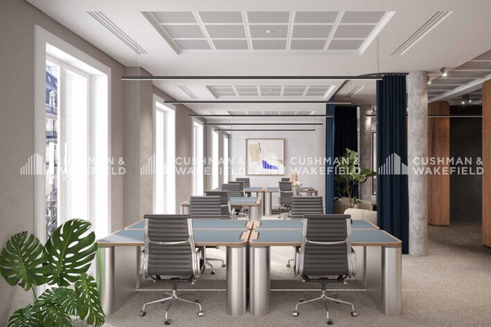 Location plateaux indépendants Paris 2 Cushman & Wakefield